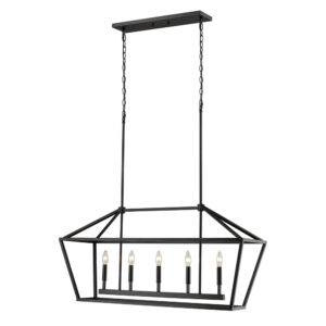 Millennium Lighting 3245-MB Five Light Island Matte Black finish
