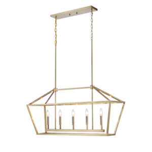 Millennium Lighting 3245-MG Five Light Island Modern Gold finish