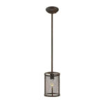 Millennium Lighting 3261-RBZ Akron One Light Mini Pendant Rubbed Bronze finish