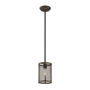 Millennium Lighting 3261-RBZ Akron One Light Mini Pendant Rubbed Bronze finish