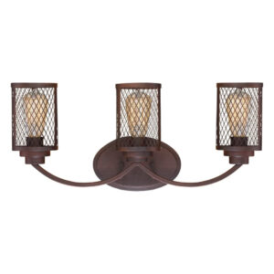 Millennium Lighting 3273-RBZ Akron Three Light Vanity Rubbed Bronze finish