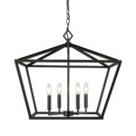 Millennium Lighting 3294-MB Four Light Lantern Matte Black finish