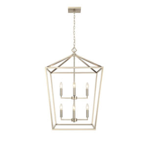 Millennium Lighting 3335-MG Eight Light Lantern Modern Gold finish