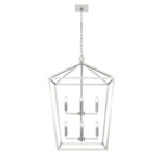 Millennium Lighting 3335-SN Eight Light Lantern Satin Nickel finish