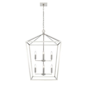 Millennium Lighting 3335-SN Eight Light Lantern Satin Nickel finish