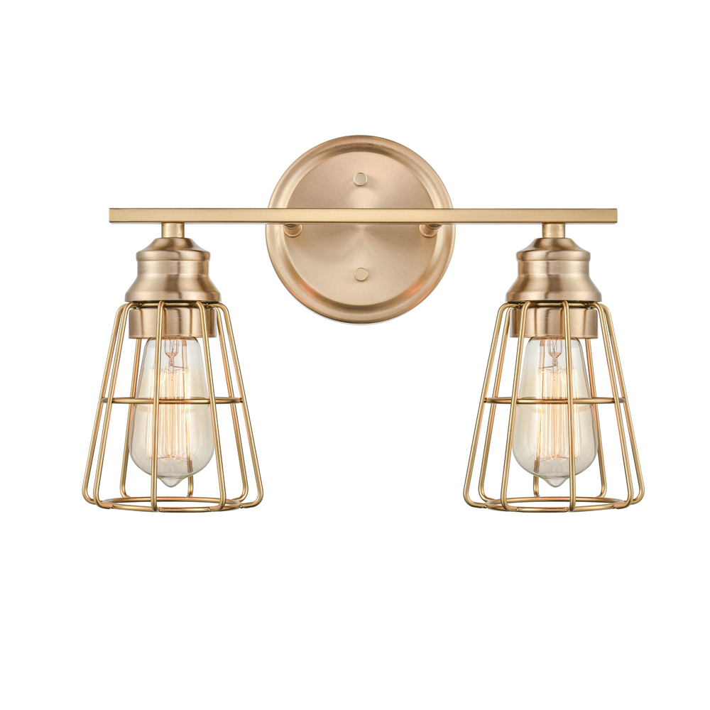 Millennium Lighting 3382-MG Two Light Vanity Modern Gold finish