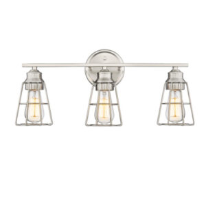 Millennium Lighting 3383-BN Three Light Vanity Brushed Nickel finish