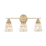 Millennium Lighting 3383-MG Three Light Vanity Modern Gold finish