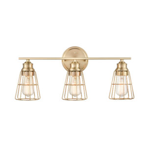 Millennium Lighting 3383-MG Three Light Vanity Modern Gold finish