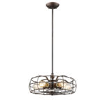 Millennium Lighting 3425-RBZ Five Light Pendant Rubbed Bronze finish