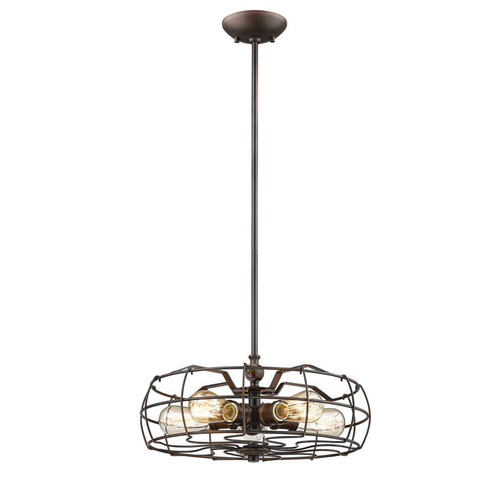 Millennium Lighting 3425-RBZ Five Light Pendant Rubbed Bronze finish