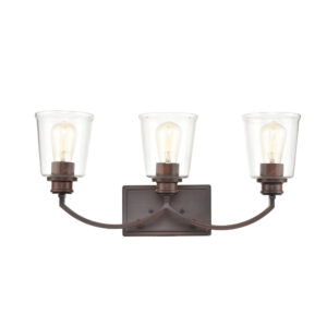 Millennium Lighting 3603-RBZ Forsyth Three Light Vanity Rubbed Bronze finish