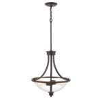 Millennium Lighting 3632-RBZ Forsyth Two Light Chandelier Rubbed Bronze finish