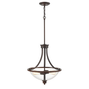 Millennium Lighting 3632-RBZ Forsyth Two Light Chandelier Rubbed Bronze finish