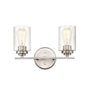 Millennium Lighting 3682-SN Moven Two Light Vanity Satin Nickel finish