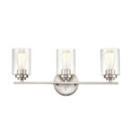 Millennium Lighting 3683-SN Moven Three Light Vanity Satin Nickel finish