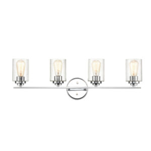 Millennium Lighting 3684-CH Moven Four Light Vanity Chrome finish