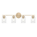 Millennium Lighting 3684-MG Moven Four Light Vanity Modern Gold finish