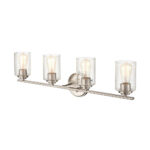 Millennium Lighting 3684-SN Moven Four Light Vanity Satin Nickel finish