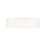 Millennium Lighting 4031-WH Rosata LED One Light Flush Mount White fabric