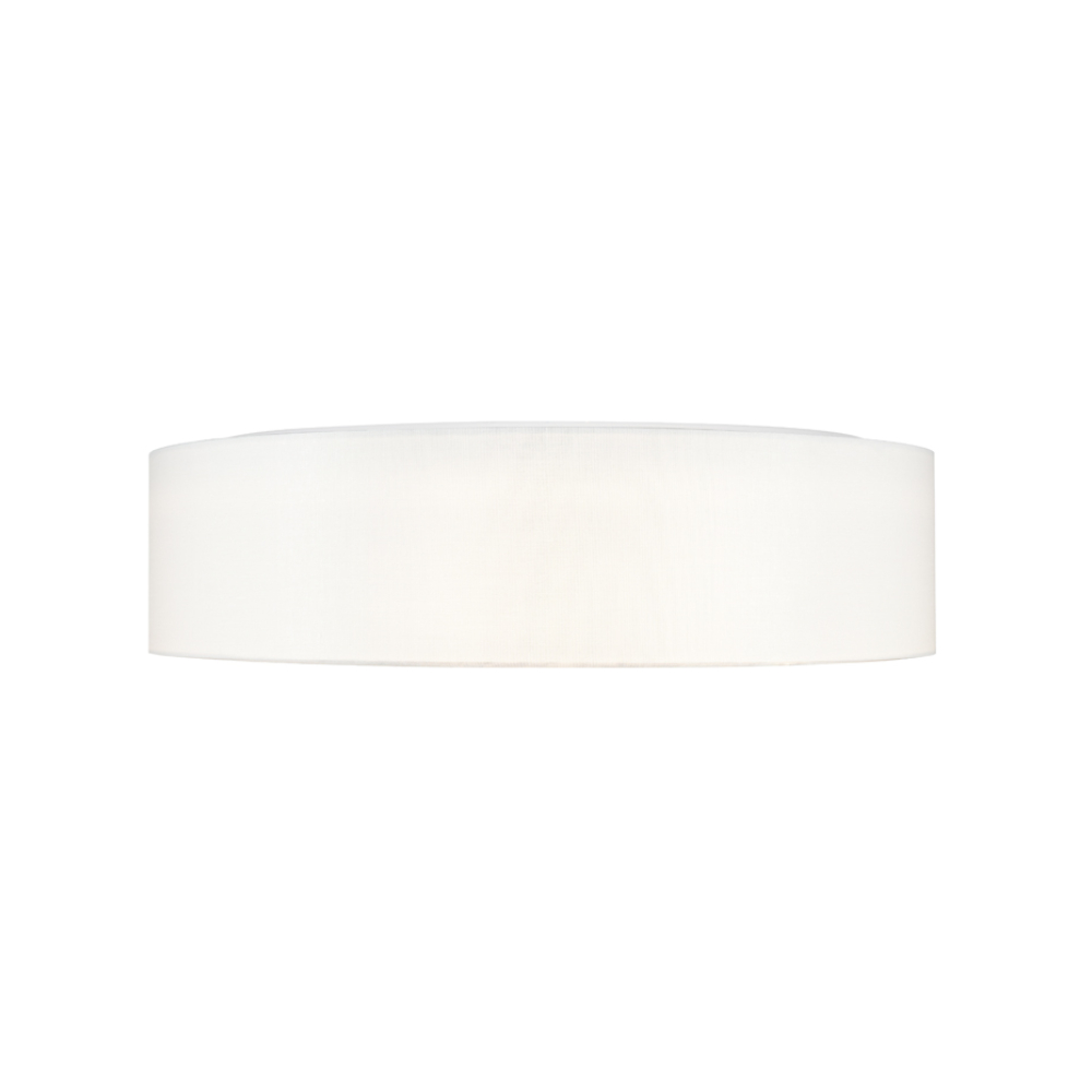 Millennium Lighting 4031-WH Rosata LED One Light Flush Mount White fabric