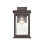 Millennium Lighting 4111-PBZ Bowton One Light Outdoor Wall Mount Powder Coated Bronze finish