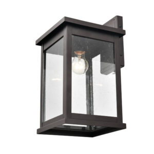 Millennium Lighting 4121-PBZ Bowton One Light Outdoor Wall Mount Powder Coated Bronze finish
