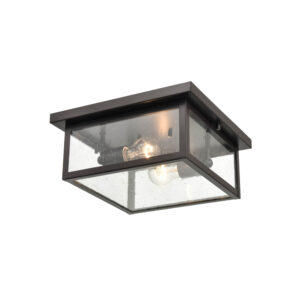 Millennium Lighting 4122-PBZ Eventon Two Light Outdoor Flush Mount Powder Coated Bronze finish