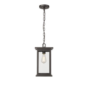 Millennium Lighting 4123-PBZ Bowton One Light Outdoor Hanging Lantern Powder Coated Bronze finish