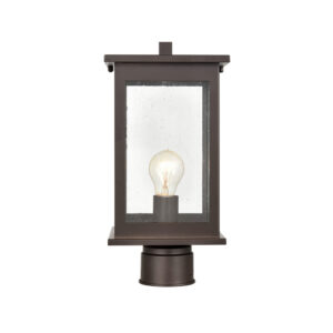Millennium Lighting 4131-PBZ Bowton One Light Outdoor Post Light Powder Coated Bronze finish