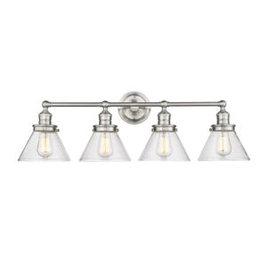 Millennium Lighting 4144-BN Eyden Four Light Vanity Brushed Nickel finish