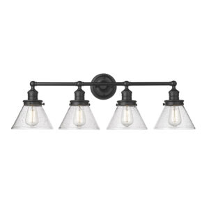 Millennium Lighting 4144-MB Eyden Four Light Vanity Matte Black finish