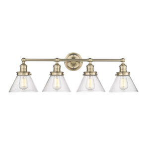 Millennium Lighting 4144-MG Eyden Four Light Vanity Modern Gold finish