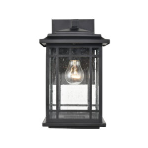 Millennium Lighting 4151-PBK Armington One Light Outdoor Wall Mount Powder Coated Black finish