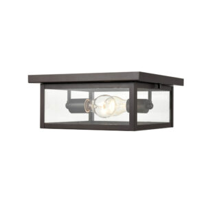 Millennium Lighting 4202-PBZ Evanton Two Light Outdoor Flush Mount Powder Coated Bronze finish