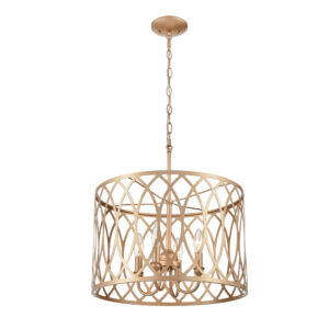 Millennium Lighting 4214-PMG Arelyn Four Light Pendant Painted Modern Gold