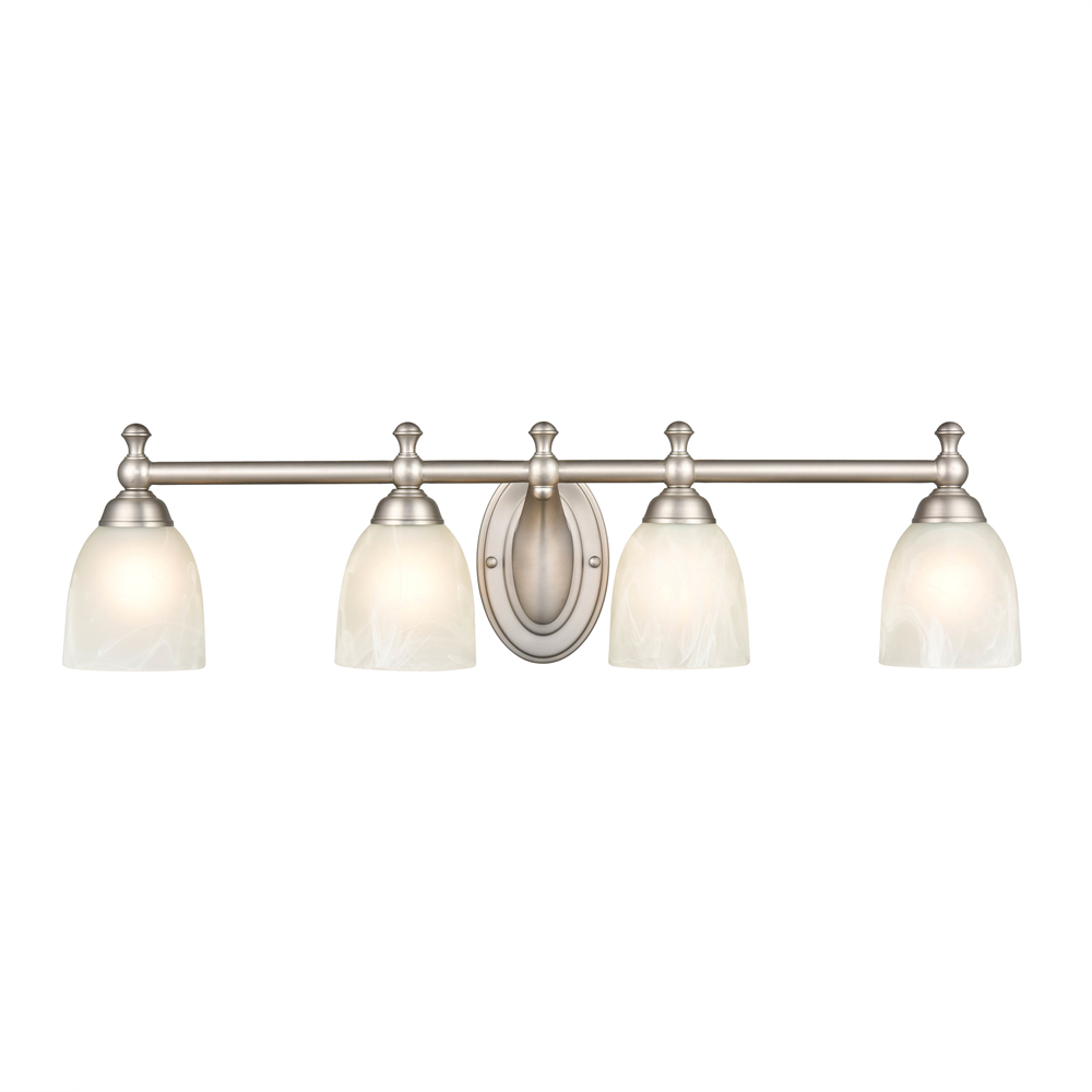 Millennium Lighting 4304-SN Four Light Vanity Satin Nickel finish