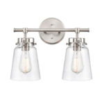 Millennium Lighting 4412-BN Amberose Two Light Vanity Brushed Nickel finish