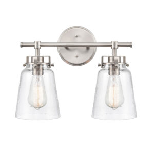 Millennium Lighting 4412-BN Amberose Two Light Vanity Brushed Nickel finish