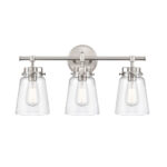 Millennium Lighting 4413-BN Amberose Three Light Vanity Brushed Nickel finish