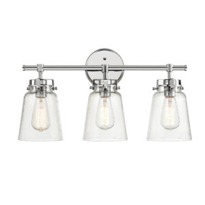 Millennium Lighting 4413-CH Amberose Three Light Vanity Chrome finish