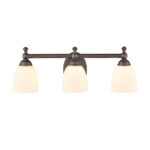 Millennium Lighting 4423-RBZ Three Light Vanity Rubbed Bronze finish