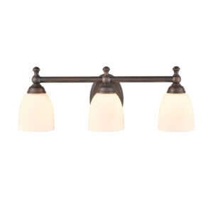 Millennium Lighting 4423-RBZ Three Light Vanity Rubbed Bronze finish