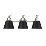 Millennium Lighting 4463-BN Layne Three Light Vanity Brushed Nickel finish