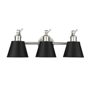 Millennium Lighting 4463-BN Layne Three Light Vanity Brushed Nickel finish