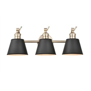 Millennium Lighting 4463-MG Layne Three Light Vanity Modern Gold finish