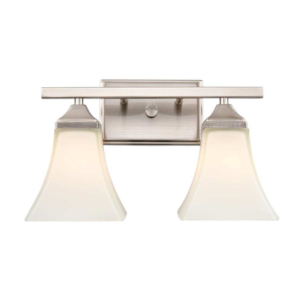 Millennium Lighting 4502-BN Two Light Vanity Brushed Nickel finish