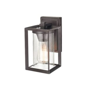 Millennium Lighting 4541-PBZ Wheatland One Light Outdoor Wall Mount with Dusk to Dawn Sensor Powder Coated Bronze finish