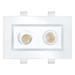 Goodlite G-48314 2” Double Head Regress Multiple Gimbal, White