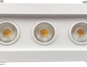 Goodlite G-48443 3.5” Triple Head Regress Multiple Gimbal, White